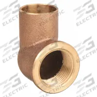 NIBCO Sweat Fitting Elbow: 3/4 in CTS x 3/4 in Pipe, Cup x FNPT, Cast Copper (MPN C7073-3/4)