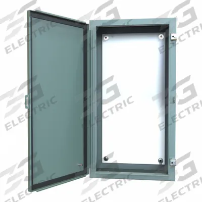 HAMMOND Electrical Enclosure: Steel, 30 in x 16 in x 8 in, NEMA 12/13, w/Panel - Steel Dust-Tight Enclosures