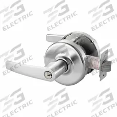 CORBIN Door Lockset: Storeroom Lever Locksets, Chrome, ADA Compliant (MPN CLX3357 AZD 626). Key specifications — Ligature Resistance: Not Ligature-Resistant; Brand: CORBIN; Lockset Function ANSI Code: F86; Visual Indicator Message: No Message; Lockset Style: Armstrong Lever; ADA Compliant: Yes; Finish: Satin Chromium-Plated.