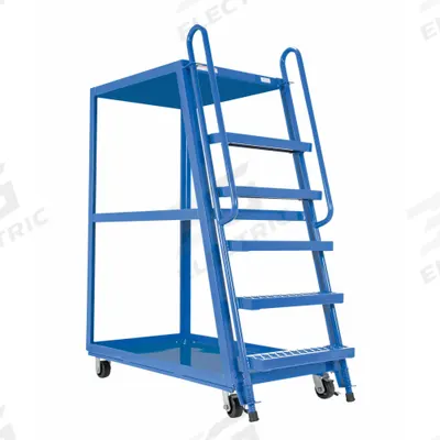 APPROVED VENDOR Vertical-Access Utility Cart: 1,000 lb, 51 in L x 28 in W Shelf - Vertical-Access Utility Carts with Lipped Metal Shelves