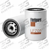 FLEETGUARD Automotive Oil Filter: 3/4"-16 UNF-2B Thread Size, 6 11/16 in Overall Ht, Oil (MPN LF701). Key specifications — Brand: FLEETGUARD; Compatible Vehicle Make: Challenger.