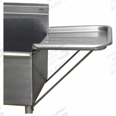 EAGLE GROUP Drainboard: 304 Stainless Steel, 3 3/4 in Overall Ht, 24 in Overall Wd - Drainboards & Splash Guards for Wash Stations