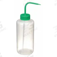 DYNALON Wash Bottle: 1 L, No Imprinting, Green, Wide, Std Spout Spout, Colorless, 90 mm Body Dia (MPN 3UUP9). Key specifications — Closure Color: Green; Vented/Nonvented: Nonvented; Body Color: Colorless; Brand: DYNALON; Imprinting Group: No Imprinting or Write On.