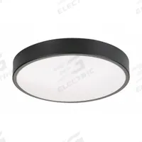 LED Flush Mount: 14 in Dia, Black, 3 in Ht, 2,500 lm, 3000K/3500K/4000K, 33 W, 120V AC, Octavia (MPN OTVF1425LAJD1BK). Key specifications — Voltage: 120V AC; Brand: AFX INC.; For Bulb Type: Integrated LED; Includes Bulb: Yes; Color Temperature: 3500K; Housing Finish/Color (Broad): Black.