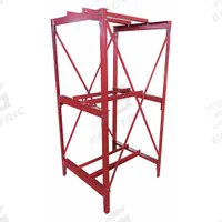 DAYTON Drum Rack: 33 in x 34 in x 70 in, For 3 Drums, 3 Levels, 2,400 lb Wt Capacity, Red, Metal (MPN 31CA28). Key specifications — Weight Capacity Per Level: 800 lb (Top); Color/Finish: Red; For Drum Capacity: 55 gal; Wheel Material: Not Application; Brand: DAYTON.