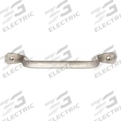 MONROE PMP Pull Handle: Unthreaded Holes, Steel, Silver, 5/16 in Screw Size, 0.63 in (MPN PH-0201). Key specifications — Brand: MONROE PMP; Projection Type: Non-Recessed; Material: Steel; Finish: Dull; Color: Silver; Folding Type: Fixed; Mounting Type: Unthreaded Holes; Screw Size: 5/16 in.