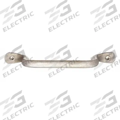 MONROE PMP Pull Handle: Unthreaded Holes, Steel, Silver, 5/16 in Screw Size - Standard Pull Handles