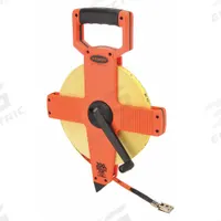 KESON Long Tape Measure: Manual, OTR10M200, Metric/SAE/Engineers Scale, 200 ft / 60 m, 1/100 ft/2 mm. Key specifications — attr939846: OTR10M200; attr939849: Fiberglass; attr939859: Nonmagnetic Double Hook; attr939850: Double-Sided; attr939855: 2 mm; attr944023: Hook End; attr940484: KESON; attr985224: Plastic.