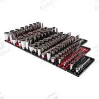 TEKTON Socket Set: 1/4 in, 3/8 in, 1/2 in Drive, 214 Piece, 12-Point, Metric/SAE (MPN SHD99203). Key specifications — attr1224269: 1/4 in, 3/8 in, 1/2 in; attr1204685: Not Tether Capable; attr1227399: 12-Point Standard and Deep Socket Set; attr1204650: 4 mm - 38 mm; attr1204673: Socket Bits Not Included; attr1204688: TEKTON; attr1224230: Friction; attr1224354: No Thin Wall.