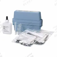 HACH Water Quality Test Kit: Alkalinity, 0 to 8 gpg and 1 to 20 gpg, 20 gpg/8 gpg, 100 Tests (MPN 2444300). Key specifications — Includes: Carrying Case; Range: 0 to 8 gpg and 1 to 20 gpg; Sensitivity: 8 gpg; Test Parameters: Alkalinity.