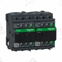 SCHNEIDER IEC Magnetic Contactor: Reversing, 3 Poles, 3NO Contacts, 9 A, 24V AC/48V AC Coil (MPN LC2D09BNE). Key specifications — Brand: SCHNEIDER; Integrated Surge Suppression: No; Nominal Coil Voltage @ 60Hz: 48V AC.
