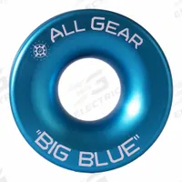 ALL GEAR Low Friction Ring: Aluminum, Blue, 5 in Overall Lg, 2 in Overall Wd (MPN AGLFR2). Key specifications — Color: Blue; Material: Aluminum; Brand: ALL GEAR.