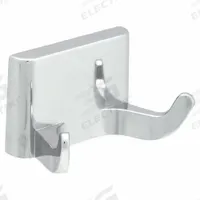 BRADLEY Robe Hook: 2 in x 2 1/8 in x 1 5/8 in, Zinc, Polished, Mounting Screws (MPN 932-000000-GR). Key specifications — Brand: BRADLEY; Material: Zinc.