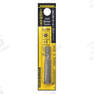 APPROVED VENDOR Power Bit: Power Bit, Imperial, ECX Head, #8 Bit Industry Size, Std - ECX Bits