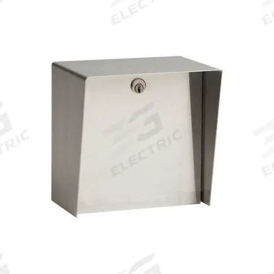 PEDESTAL PRO Outdoor Housing: 8 in Overall Ht, Silver, Cover Housing, 6 in x 8 in - Covers for Gate Operator Access Control Devices