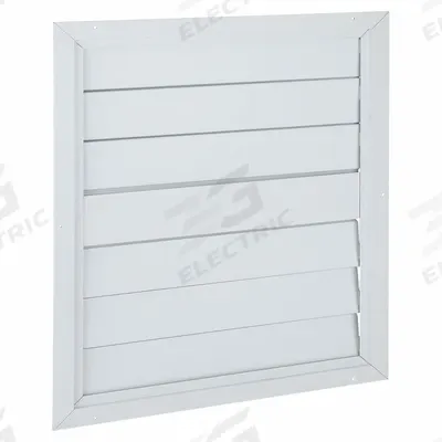 Dayton 26"H 32"W Aluminum Ceiling Fan Damper: For 24 in Fan, Single Panel, 26 in H - Ceiling/Roof-Mount Backdraft Dampers
