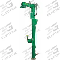HAWS Shower with Eyewash: Floor Mnt, No Bowl, Stainless Steel Pipe, Plastic Showerhead, 120 V AC (MPN 8317CTFP). Key specifications — Voltage: 120 V AC; Electrical Connection: Hardwired; Brand: HAWS.