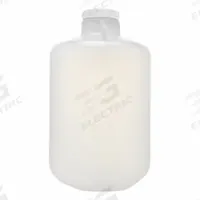 APPROVED VENDOR Plastic Carboys, Jerricans, & Jugs - Rectangular Plastic Carboys & Jerricans (MPN 155-C187-FLS). Key specifications — Body Color: Colorless; Mouth Size: Wide; Screw Closure Size: 85 mm; Brand: APPROVED VENDOR; Closure Type: Screw On Cap; Includes Closure: Yes.