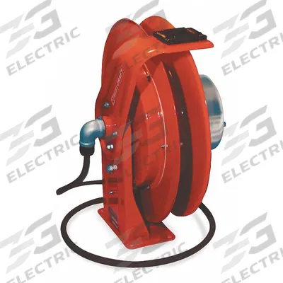 REELCRAFT Arc Welding Cable Reel: 400 A Current (Max), 1 AWG to 2/0 AWG - Spring-Return Welding Cable Reels