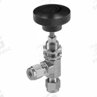 HAM-LET Plumbing Needle Valves: Angle Valve Body, 316 Stainless Steel, Integral Bonnet, Let-Lok (MPN H-300U-SS-L-R-1/2-RS-A). Key specifications — For Media: Liquid; Standards: ISO 15848-1; Brand: HAM-LET; Valve Series: H300U; Stem Type: Regulating; Connection Type - Side 1: Let-Lok; Connection Type - Side 2: Let-Lok; Connection Type: Let-Lok x Let-Lok.