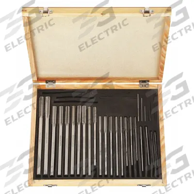 APPROVED VENDOR Chucking Reamer Set: 25 Pc, 1 mm to 13 mm Dia - Straight-Flute High-Speed Steel Chucking Reamer Sets