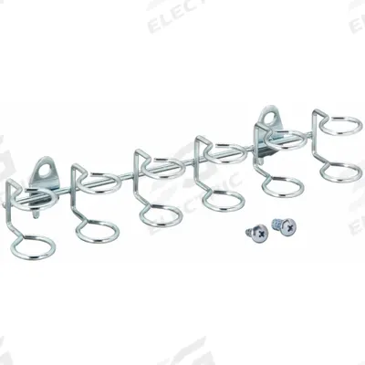 TRITON PRODUCTS Multi-Ring Tool Holder: 1/4 in_1/8 in Peg Hole, For 1 in Pegboard Hole Spacing - Ring Toolholders for Round-Hole Pegboard