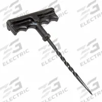 TRU-FLATE Spiral-Grip Cement Needle: Spiral Grip Needle, Steel, 8 in Overall Lg, 7 in Overall Wd (MPN 15-232). Key specifications — Brand: TRU-FLATE; Features: Bagged; Includes: T-Handle; Material: Steel; Product Type: Spiral Grip Needle.