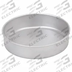 CHICAGO METALLIC Round Cake Pan: Round Cake Pan Pan, Aluminized Steel, Uncoated, 8 in Overall Dia (MPN 48020). Key specifications — Bead Closure: Closed Bead; Coating: Uncoated; Pan Style: Round Cake Pan; Perforation: Solid; Brand: CHICAGO METALLIC; Color: Silver; Material: Aluminized Steel; NSF Certified: No.