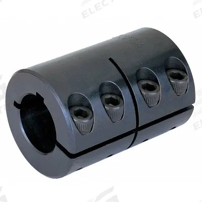 RULAND MANUFACTURING Rigid Shaft Coupling: 25 mm Bore Dia 1, 25 mm Bore Dia 2, Round Keyed - One-Piece Rigid Shaft Couplings