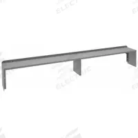 TENNSCO Standard Shelf Riser: 96 in Overall Wd, 10 1/2 in Overall Dp, Gray, Carbon Steel, Steel (MPN R-1096). Key specifications — Includes Mounting Hardware: Yes; Color: Gray.