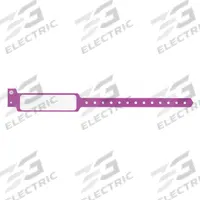 ID Wristband: No Legend, 11 1/2 in Overall Lg, 1 3/8 in Overall Wd, Plastic, Purple, 500 PK (MPN CLS-PXO-36). Key specifications — attr1126094: Purple.