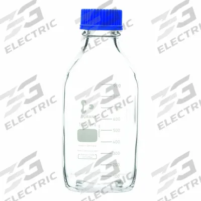 UNITED SCIENTIFIC SUPPLIES Media/Storage Bottle: 250 mL, Cap, GL-45, 143 mm, Colorless - Glass Lab Media Bottles