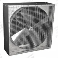 DAYTON Agricultural Exhaust Fan: Belt Drive, 36 in Blade, Ships Unassembled, Steel / Steel (MPN 44YU10). Key specifications — Brand: DAYTON; Assembly: Ships Unassembled.