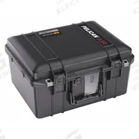 PELICAN Protective Case: 11 3/8 in x 15 1/8 in x 8 1/2 in Inside, No Foam, Black, Stationary (MPN 1507AIRNF). Key specifications — Closure Type: Press and Pull Latches; Brand: PELICAN; Carry-On Size: No.