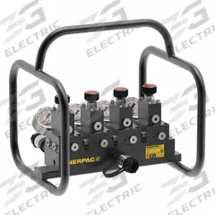 ENERPAC Split Flow Manifold: 1 Inlet Ports, 4 Outlet Ports, 10,000 psi Max Pressure, SFM41. Key specifications — attr1018424: SFM41; attr1018428: ENERPAC.