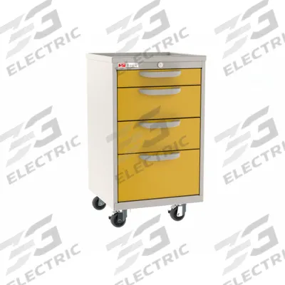 METRO Compact General Medical Supply Cart with Drawers: Polymer/Steel, Taupe - Compact General Medical Supply Carts with Drawers