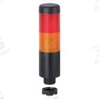 WERMA Tower Light Assembly: 2 Tier, Red/Yellow, No Sounder Tier, 141 mm Overall Ht, Steady, 69823075. Key specifications — Manufacturer Part Number: 69823075; Brand: WERMA; Operating Voltage: 24V AC/DC; Light Tier Color: Red.