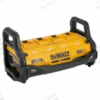 DEWALT Power Station: 1,800 W Rated Watt, 3,600 W Surge Watt, 4 AC Receptacles, 0 Batteries Included (MPN DCB1800B). Key specifications — Parallel Configuration Capable: No; Includes: Battery Charger; Includes Wireless Charging: Yes.