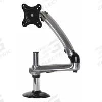 PEERLESS Monitor Arm: Surface, For 38 in Screens, Max. 17.8 lb, Fixed, 180° Swivel, 90° Down, 45° Up (MPN LCT620A). Key specifications — Manufacturer Part Number: LCT620A; Finish: Gloss; Material: Aluminum; Mounting Location: Surface; Brand: PEERLESS; Color: Black.
