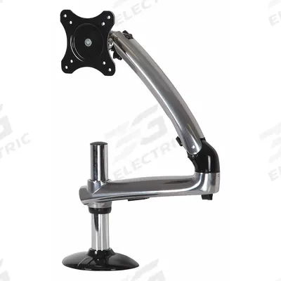 PEERLESS Monitor Arm: Surface, For 38 in Screens, Max. 17.8 lb, Fixed, 180° Swivel - Full Motion Television Mounts
