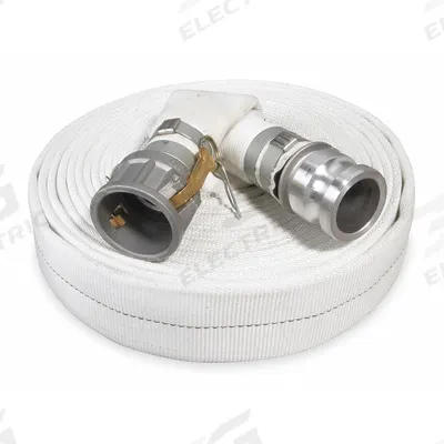 APPROVED VENDOR Water Discharge Hose: 2 in Hose Inside Dia., 50 ft Hose Lg, 125 psi, White - SBR/Natural Rubber Water Discharge Hose Assemblies with Polyester Jacket Reinforcement