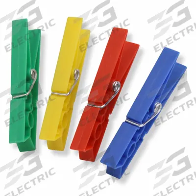 HONEY-CAN-DO Clothespins: Plastic, 5/8 in Overall Ht, 3/4 in Overall Wd - Drying Racks & Clotheslines