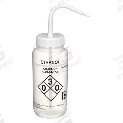 APPROVED VENDOR Wash Bottle: 500 mL, Ethanol, White, Wide, Std Spout Spout, White - Wide Mouthed Standard Spout Wash Bottles