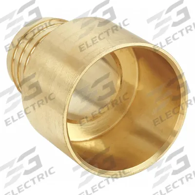 ZURN Barbed Fitting Adapter: 1 37/64 in ID x 1 1/4 in Pipe x 1 1/4 in ID Size, Cup x Barbed - Crimp-On Brass Barbed Tube Fittings