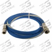Discharge Hose: 1 1/2 in Hose Inside Dia., 50 ft Hose Lg, 150 psi, Blue, Coupled Assembly (MPN CLWS150-50CE-SS). Key specifications — Brand: CONTINENTAL; Temp. Range: -40° to 212°F; Hose Color: Blue.