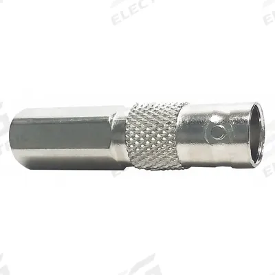 VITEK Coaxial Twist Connector: Female, Connector, Silver, Twist-On, RG-59, 1 GHz Max Freq - BNC Coaxial Connectors