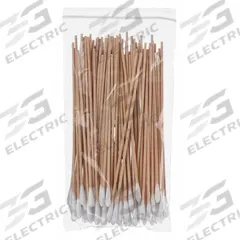 FIRST AID ONLY Cotton Tip Swab: Non-Sterile, Cotton, 6 in Lg, Wood, Single, 100 PK (MPN 90933). Key specifications — Brand: FIRST AID ONLY; Tip Material: Cotton; Handle Material: Wood; Tip Type: Single.