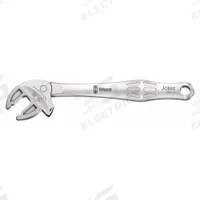 WERA Adjustable Wrench: Steel, Satin Chrome, 6 1/16 in Overall Lg, 1/2 in Jaw Capacity, Comfort Grip (MPN 05020100001). Key specifications — attr309359: Satin Chrome; attr324924: WERA; attr309358: Steel.