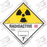 LABELMASTER Radioactive Placard: Radioactive III, 3 15/16 in x 4 in, 3 15/16 in Label Ht, 500 PK (MPN HML16). Key specifications — Material: Semi-Gloss Paper; Brand: LABELMASTER; Message: Radioactive III.
