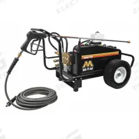 MI-T-M Electric Pressure Washer: Cart, 460 V – Three-Phase, 3,000 psi, 3.5 gpm, 8 hp (MPN GC-3004-0ME4). Key specifications — Pump Drive: Belt; Brand: MI-T-M; Water Intake: Cold Water Only.
